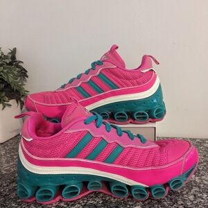 Adidas Micro bounce T1 Boost‎ 'Shock Pink Green' Size 8.5